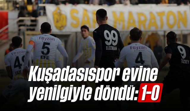 Kuşadasıspor evine yenilgiyle döndü: 1-0