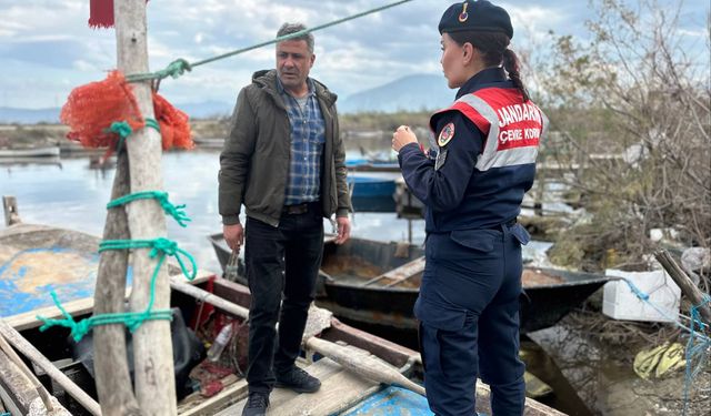 Bafa Gölü’nde Yılan Balığı denetimi