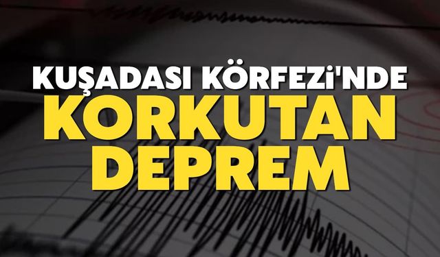 Kuşadası Körfezi'nde korkutan deprem