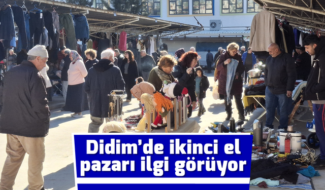 Didim'de ikinci el pazarı ilgi görüyor