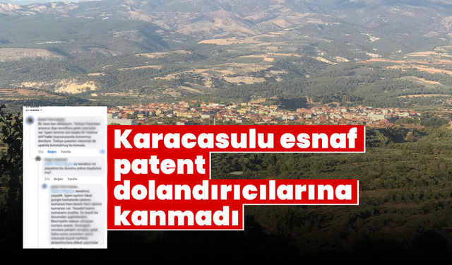 Karacasulu esnaf patent dolandırıcılarına kanmadı