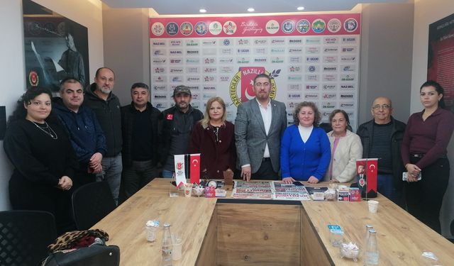 Nazilli Bedensel Engelliler Derneği'nden gazetecilere ziyaret