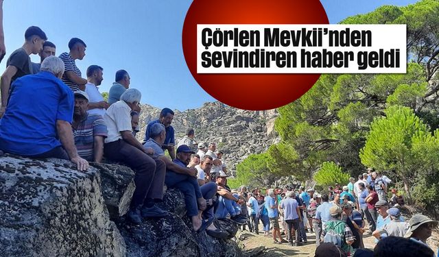 Çörlen Mevkii'nden sevindiren haber geldi; 'Hukuk mücadelesini köylüler kazandı'