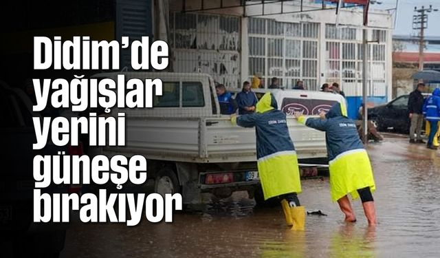 Didim'de yağışlar yerini güneşe bırakıyor