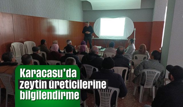 Karacasu'da zeytin üreticilerine bilgilendirme