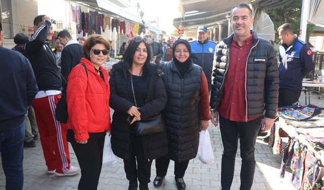 Başkan Arıcı, Çakırbeyli pazarında