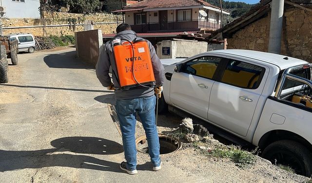 Germencik’te her köşe ilaçlanıyor