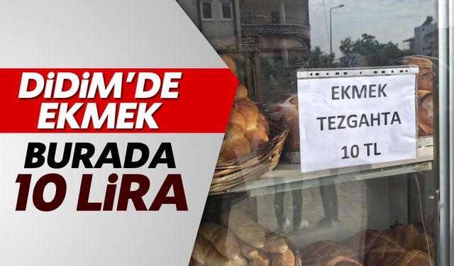 Didim'de ekmek, burada 10 lira!