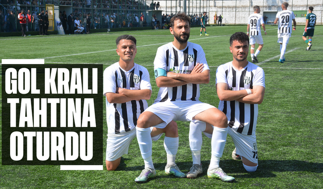 Gol kralı, tahtına oturdu