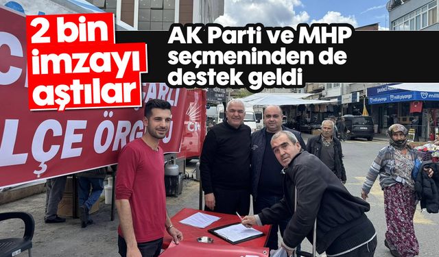 2 bin imzayı aştılar: AK Parti ve MHP seçmeninden de destek geldi