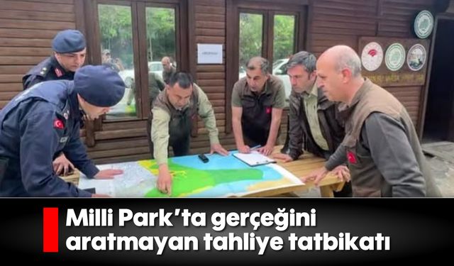 Milli Park'ta gerçeğini aratmayan tahliye tatbikatı