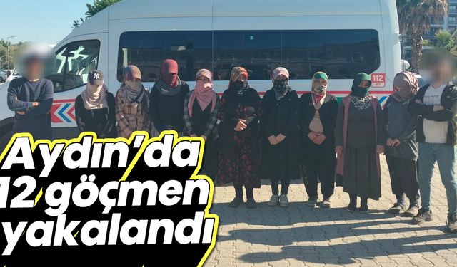 Aydın'da 12 göçmen yakalandı