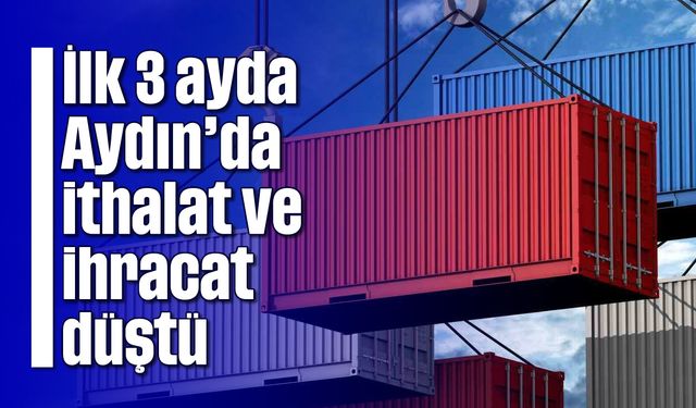 İlk 3 ayda Aydın’da ithalat ve ihracat düştü