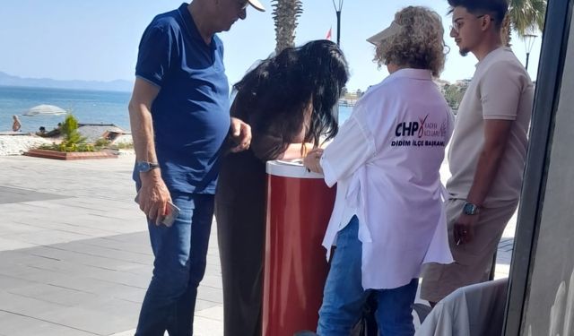 Didim’de CHP’den imza standına yönelik provokatif saldırıya tepki