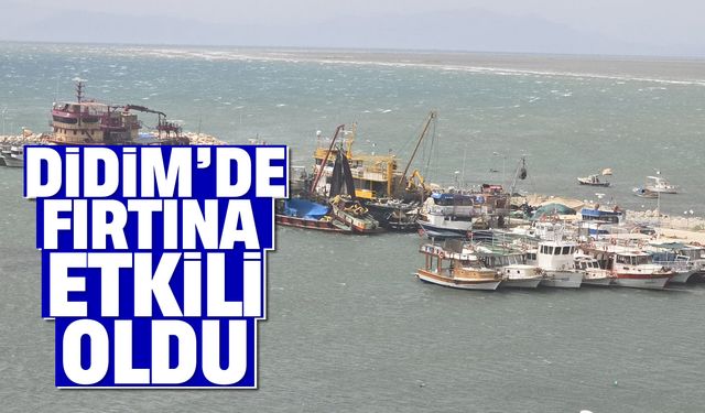 Didim’de fırtına etkili oldu