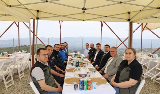 Karacasu'daki RES şantiyesinde samimi toplantı