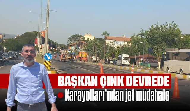 Başkan Çınk devrede: Karayolları’ndan jet müdahale