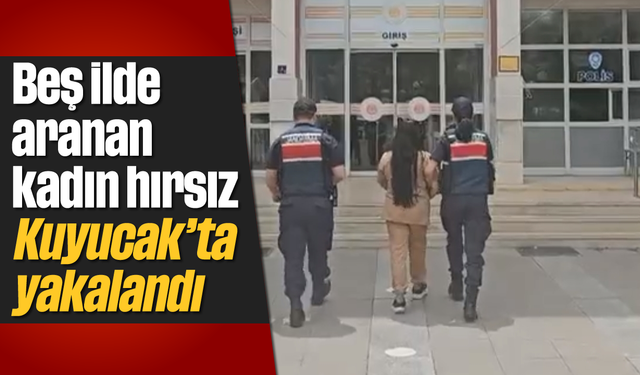 Beş ilde aranan kadın hırsız Kuyucak'ta yakalandı