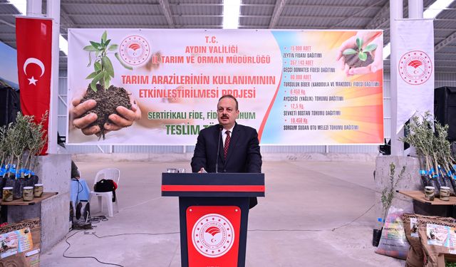 Vali Canbolat, üreticilere fide dağıttı