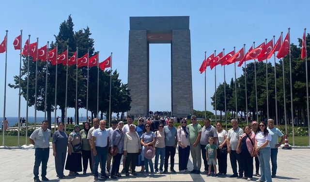 Koçarlılı şoförler, Çanakkale’yi geziyor