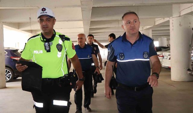 Nazilli’de zabıtadan otopark denetimi