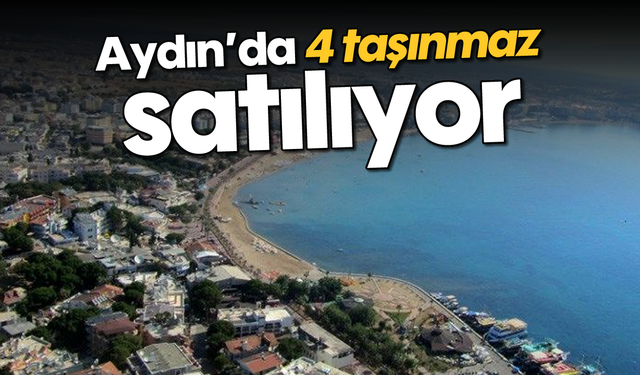 Aydın’da 4 taşınmaz satılıyor