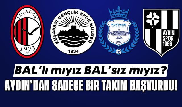 BAL'lı mıyız, BAL'sız mıyız? Aydın'dan sadece bir takım başvurdu!
