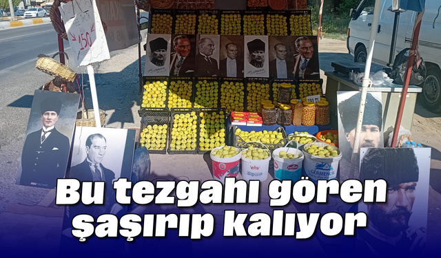 Bu tezgahı gören şaşırıp, kalıyor