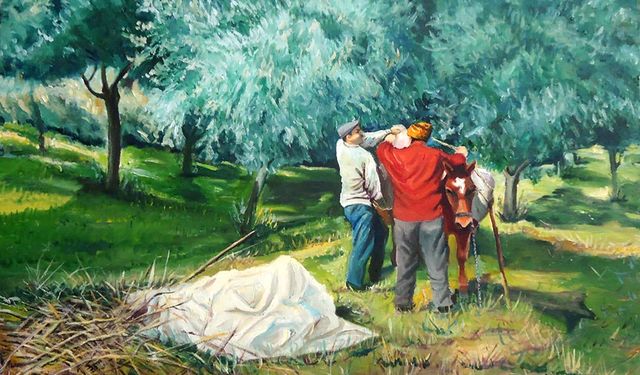 Aydınlı ressamdan Muğla’da “Zeytin” sergisi