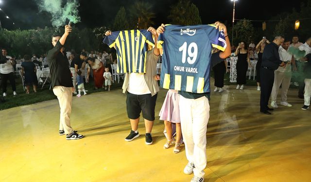 İncirliova’daki düğünde, Fenerbahçe sürprizi