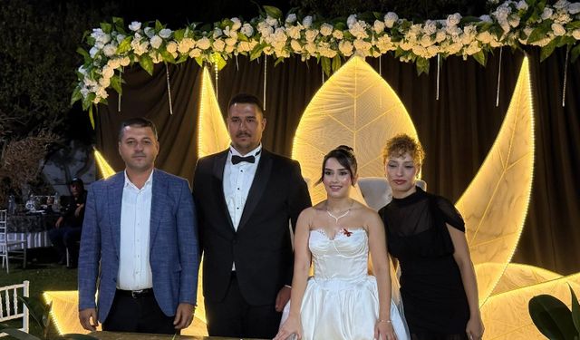 İncirliova’da görkemli düğün: Doğukan ile Meryem evlendi