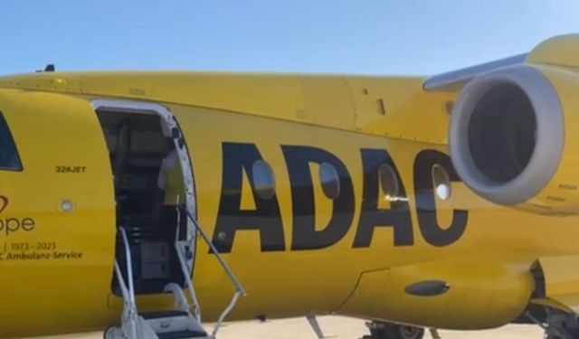 Ambulans uçak Aydınlı gurbetçi için havalandı