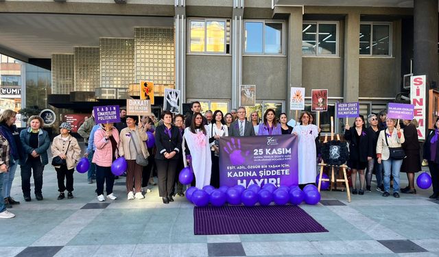 CHP Nazilli, kadına şiddete karşı sokakta