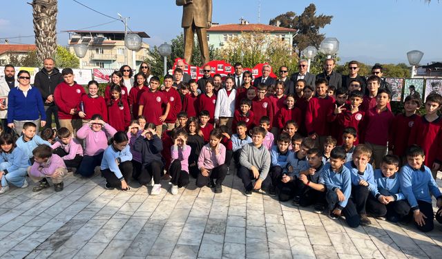 Germencikli öğrencilerden Atatürk’e vefa