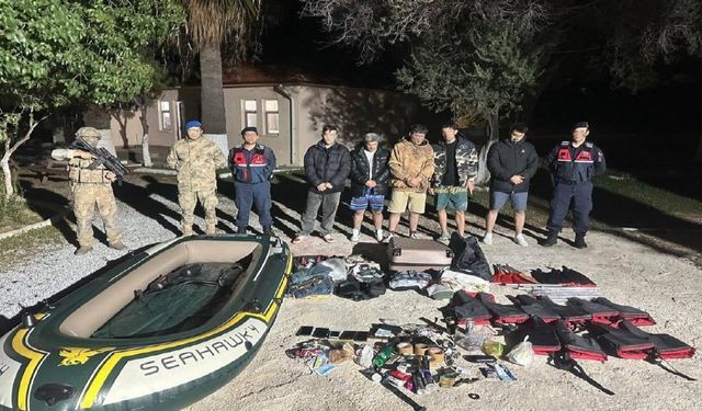 Kuşadası’nda yasa dışı geçiş hazırlığındaki 5 düzensiz göçmen yakalandı