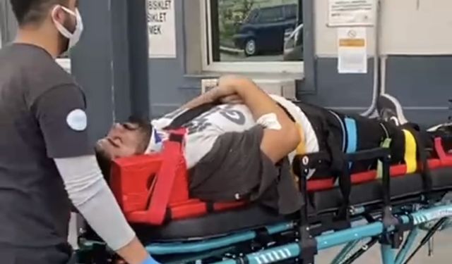 Nazilli'de yüksekten düşen işçi yaralandı