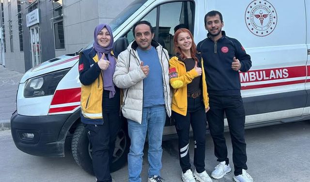 Nazilli'de vefa ziyareti: Ambulansta 3 kez duran kalp, 112’nin mücadelesiyle yeniden attı