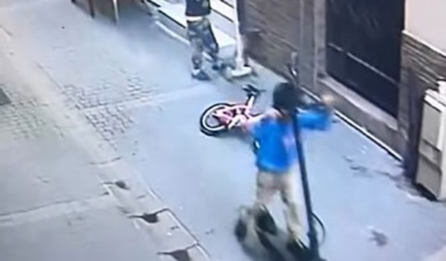 Boyundan büyük scooter’ı çaldılar