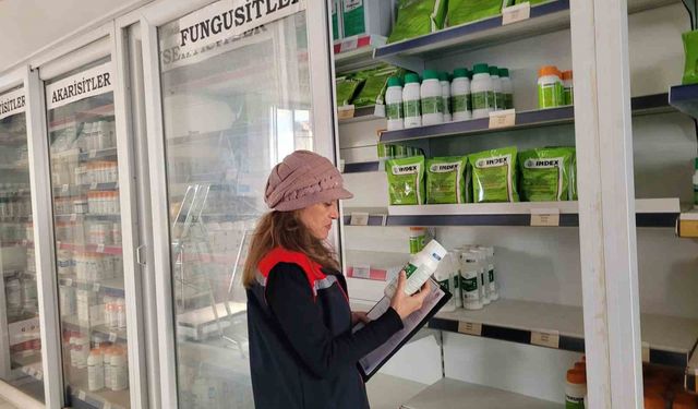 Buharkent’te bitki koruma ve gübre bayilerine denetim