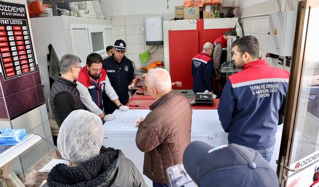 Çine'de kasaplara sıkı denetim