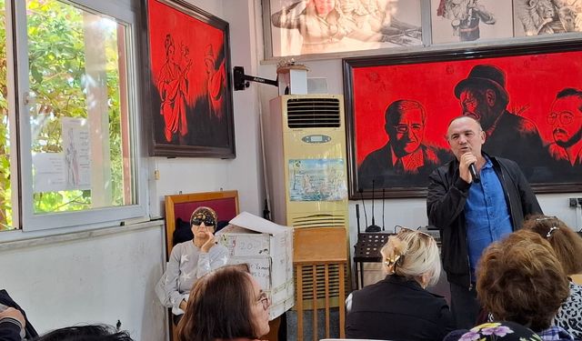 Didim Cem evindeki kadınlara stres yönetimi bilgilendirmesi