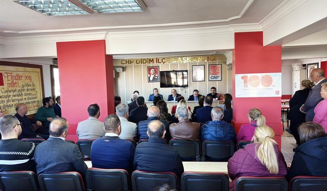 Didim CHP değerlendirme toplantısında biraraya geldi