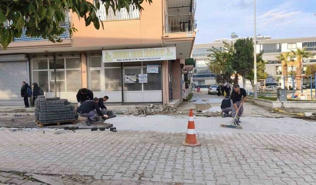 Germencik’te belediye ekiplerinin çalışmaları devam ediyor