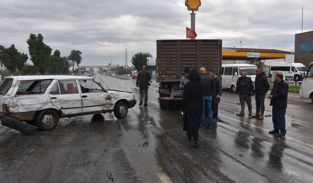 Germencik’te kaza ucuz atlatıldı