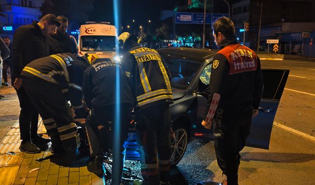 Nazilli'de iki otomobil çarpıştı: Alkol kaza getirdi