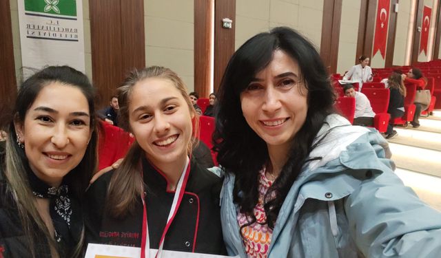 Özel öğrencinin makarna zaferi Nazillili Huriye, altın madalyayı kaptı
