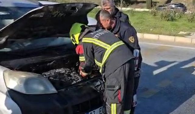 Aydın'da araç yangını