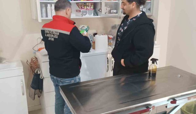 Söke’de özel veteriner klinikleri denetlendi