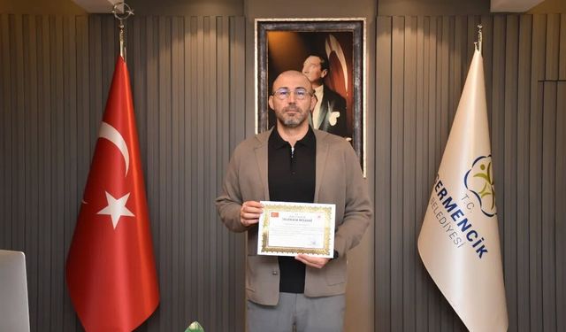 Vali Canbolat’tan Başkan Zencirci’ye teşekkür belgesi