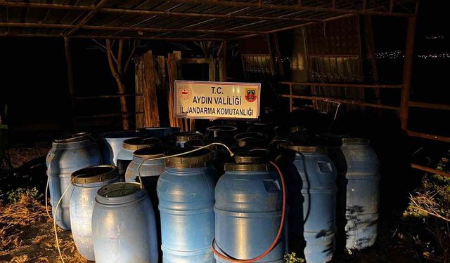 Aydın'da yeni yıl öncesi 6 ton sahte alkol ele geçirildi